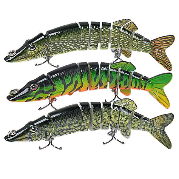 Basfjäderfiskebeten Bioniska Swimbaits Multi Jointed Lures Sl