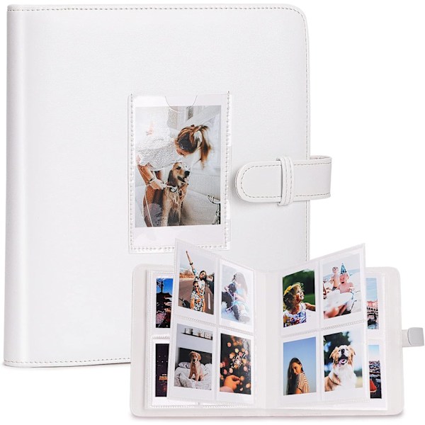 White Photo Album for 3 Inch Film - 272+1 Pockets Compatible with Fujifilm Instax Mini 12 11 90 9 8