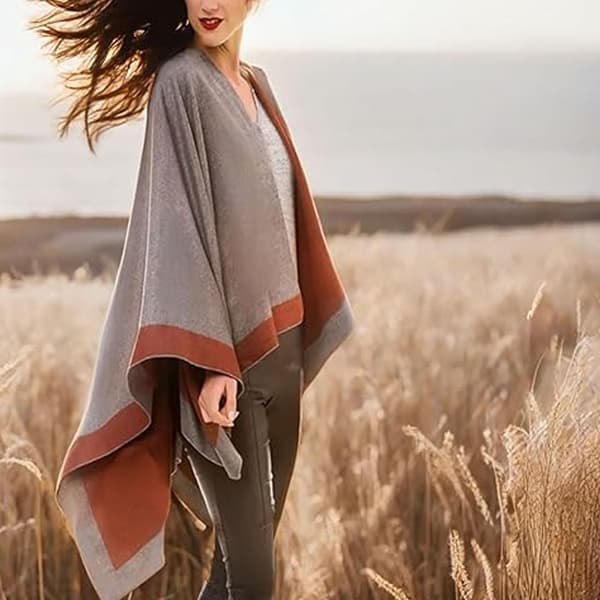 Kvinners Cape Wrap 160*130cm