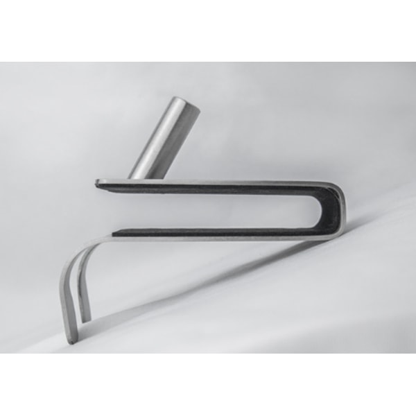 Silver 2-pack Duschkrok för Handduk, Borrfri J