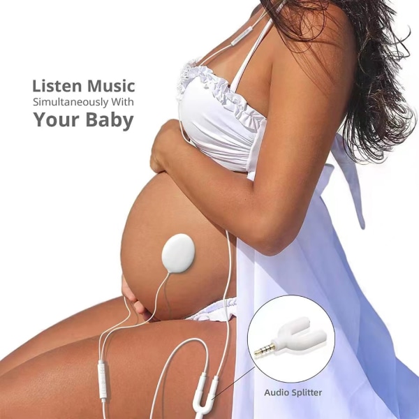 Baby Bump-hörlurar - Prenatal maghögtalare för kvinnor under graviditeten,