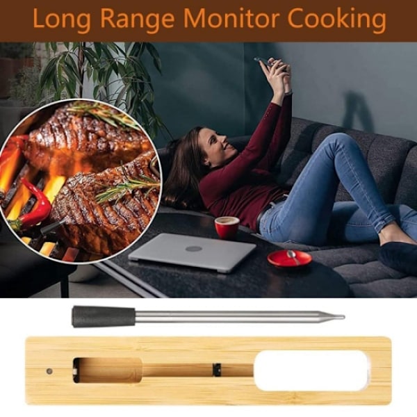 Trådløst grilltermometer stegetermometer - Perfet