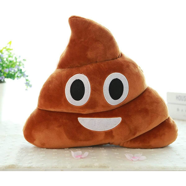Bomullsplysch Emoji Gadget Emoticon Kudde - Extra Mjuk och Fluffig