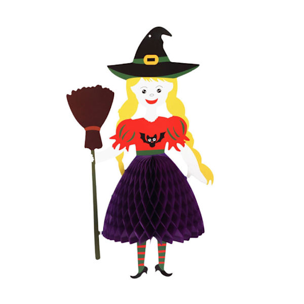 Halloween-riipus (hunajakennopaperipallo)