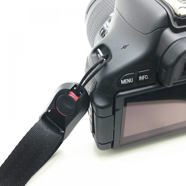 Hurtigutløselig DSLR justerbar kameramansjett håndleddsstropp belte armbånd slynge skulderstropp
