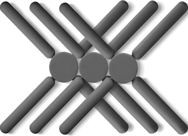 3/pak foldbare silikoneunderlag, foldbare underlag, skridsikre