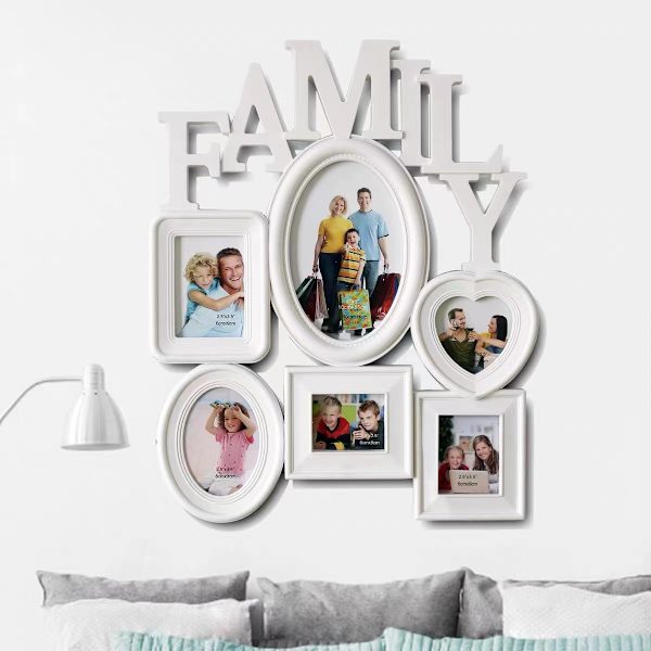 Rammer 31X38cm Moderne Naturlig MDF Familie familiefotoramme kombi