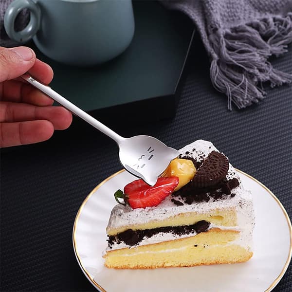 Dessert Skeer Sæt med 4, 304 Rustfrit Stål Sød Kat Design Cof