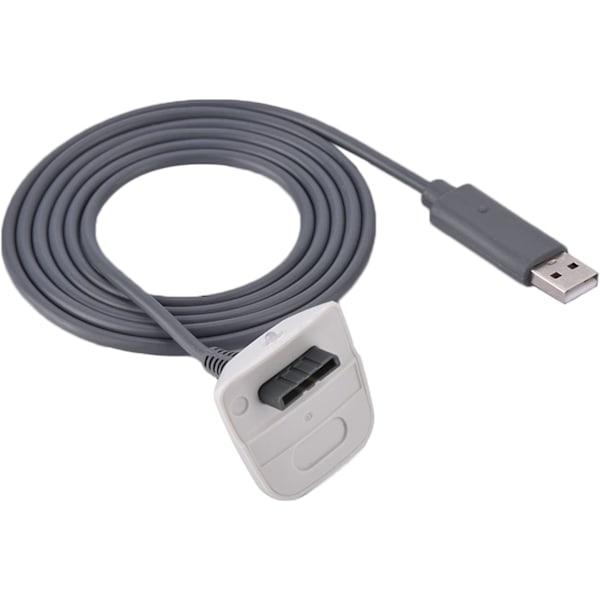 USB-latauskaapeli (harmaa), 1,5 m langaton peliohjaimen pikalaturikaapeli Xbox 360:lle
