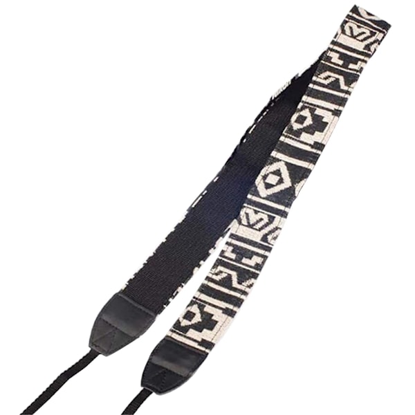 Kamerakaulareppu Kamerakaulareppu (valkoinen), turvallinen crossbody kaikille DSLR-kameroille kestävä puuvilla