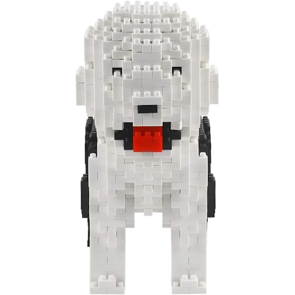 950 Stycken Bobtail Hund Mikrobyggstenar, Djur Mini Block Leksak Set KLJM-02 (Bobtail) C