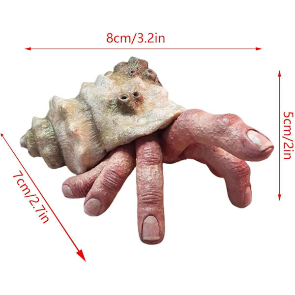 Finger Crab Statue, Fingercrab Creepy Weird Realistic Horror Resin Model, Desktop Ornament Halloween