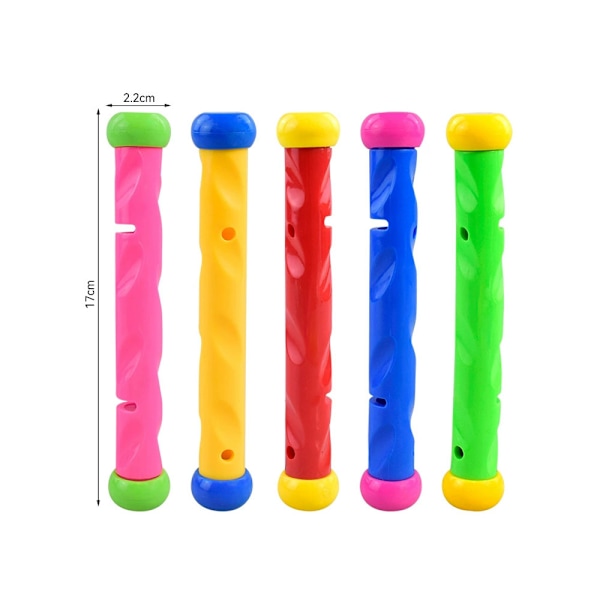 Leksaker för dykning i sommarpoolen (5 diving rods)