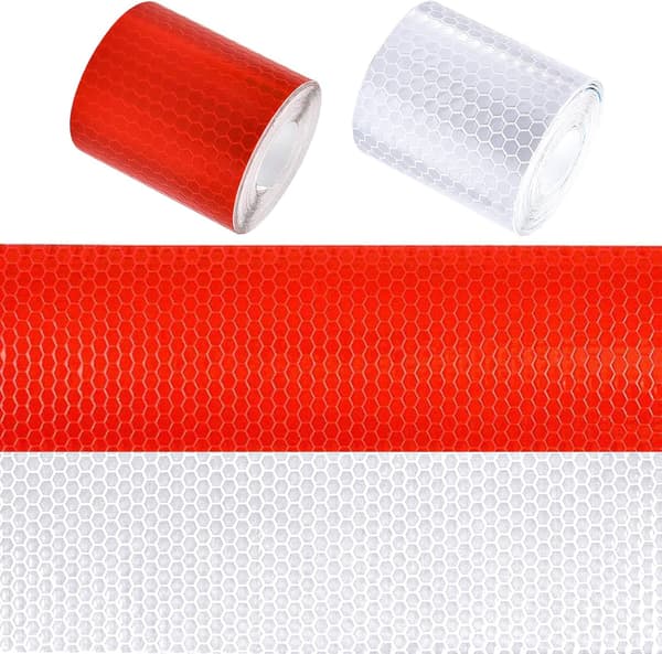 2 stk Refleksbånd 5cmx3m, selvklebende refleksstripe