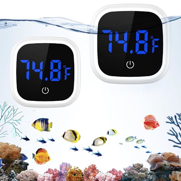 Akvariumtermometer, Trådløst Digitalt Fiskedamstermometer
