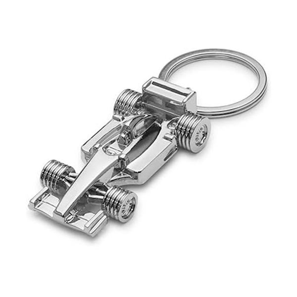 Luovallinen Metalli Avaimenperä 3D Miniatyyri Kilpa-auto Malli Kiinteä Auto Avaimenperä Kilpa-auto Avaimenperä Auton Avaimen Ripustus Hienona Lahjana Itselle F
