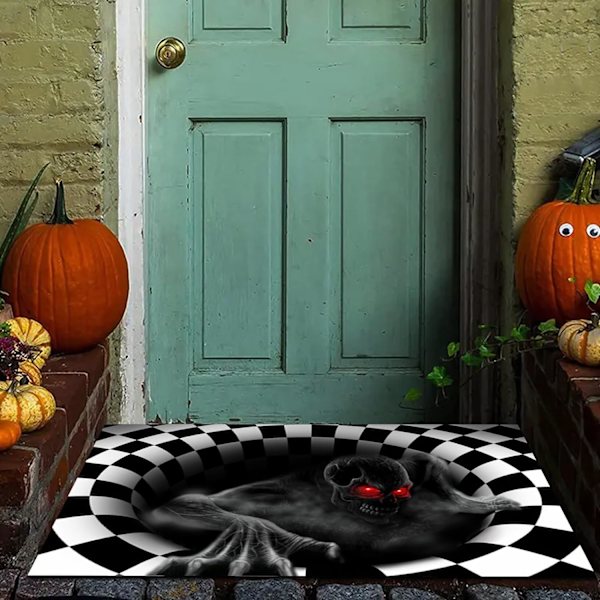 40*60cm (The Bones) Halloween Dørmåtte, Halloween Klovn Dørmåtte 3