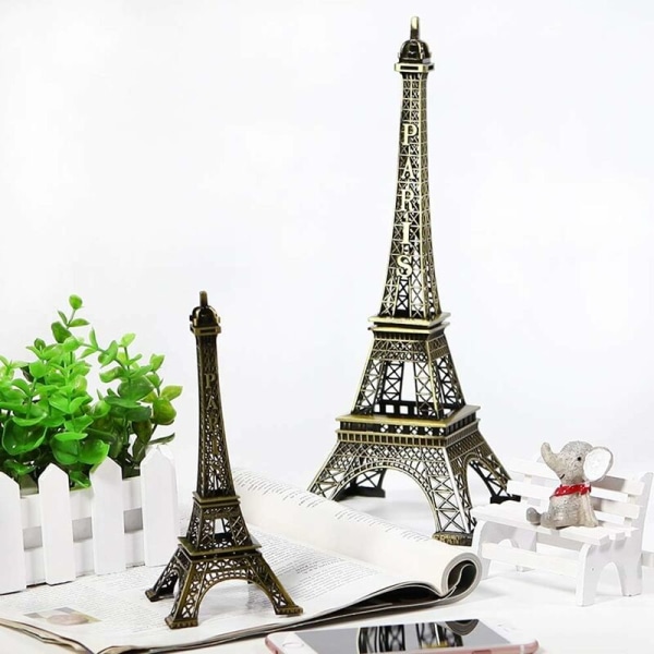 Europeisk retro Eiffeltorn i Paris metall smidesjärn modell Des