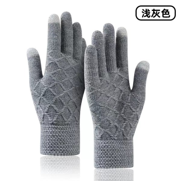 Winter Warm Touch Screen Handskar Thermal stickade fleecehandskar fo