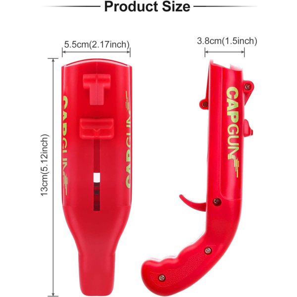 Flaskeåpner, sett med 2 kapselåpnere, leketøypistolformet boksåpner for barfestflaskelansering katapult