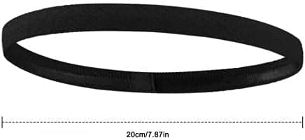 (Svart, Vit och Grå) 3-pack Elastiska Sportpannband, Halkfria