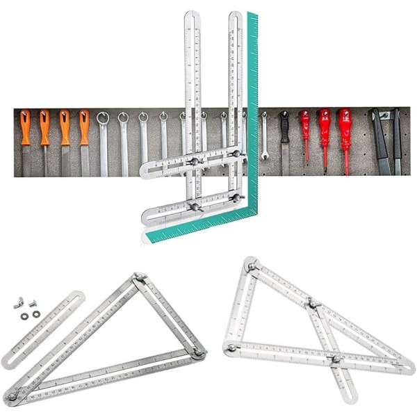 1 kpl Mittausviivain, Monikulmaviivain, Mittausväline, Angle Me