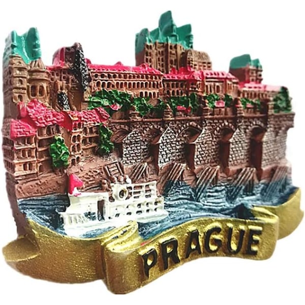 3D Prag Tjekkiet Køleskabsmagnet, Hjem og Køkken Dekoration, Tjekkiet Prag Turist Køleskabsmagnet Souvenir Gave