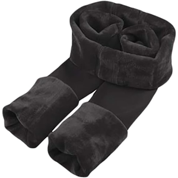 Dam vinter varma stretchiga termiska leggings byxor -Small-Medium