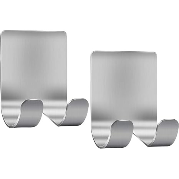 Holder Shaver Hook Hanger Stand(2 Pack)Selvklæbende Rustfrit St