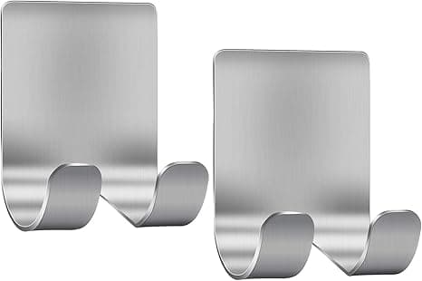 Holder Shaver Hook Hanger Stand(2 Pack)Selvklebende Rustfritt Stål