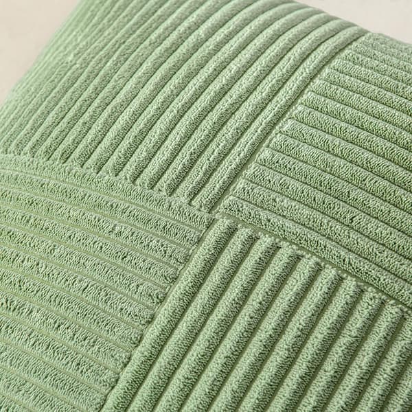 2 stk. Cordfløjls pude 45*45cm pea green