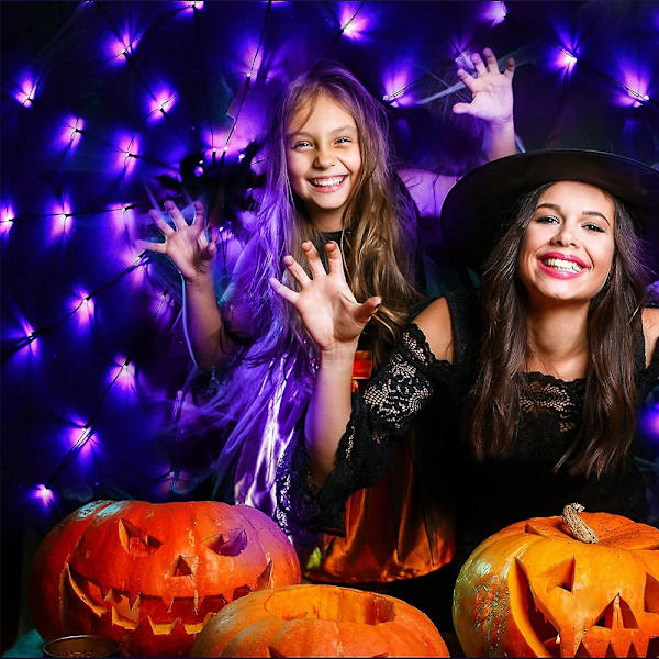 Spider Web Light Halloween LED Lysstreng