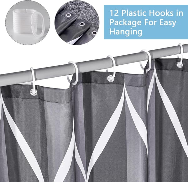 Sort 180*180CM Sjove Katte Polyester Bruse- og Badeforhæng H