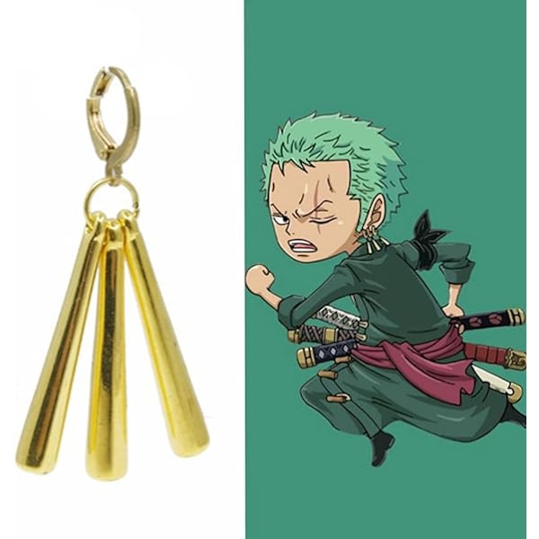 2PCS One Piece Kultaiset Korvakorut Anime Cosplay Korvakorut Anime Kuvio