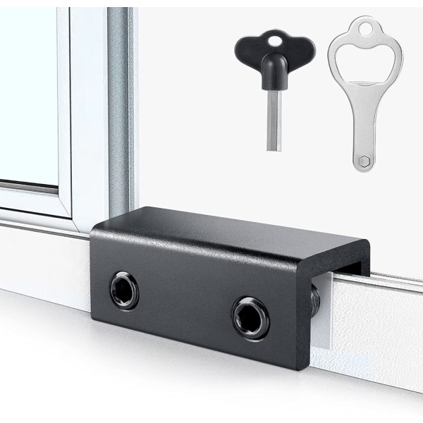 4 stk skyvedørslås, skyvevindu lås, aluminium skyvedør Wi