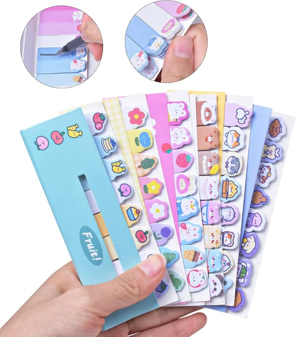 720 stk klistrelapper bokmerker, Postit bokmerker, indeksfaner,