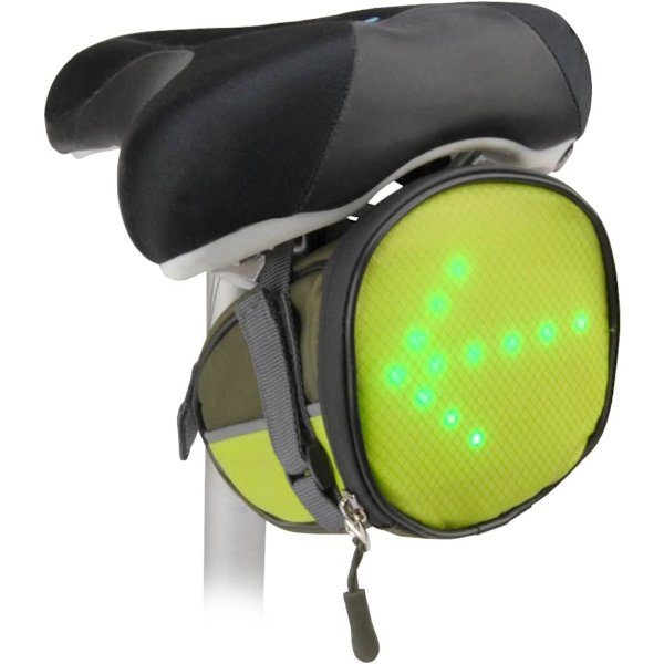 Cykelsadeltaske med 30 LED-skilte - Velegnet til alle typer cykler