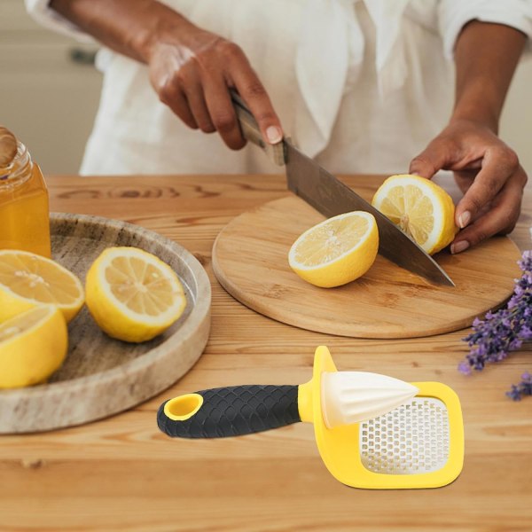 Manuel rustfri stål juicer til hjemmet - 2 i 1 juicepresser f