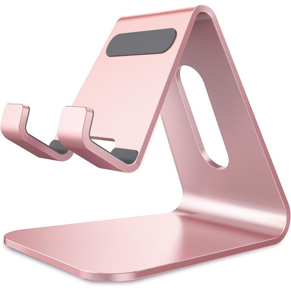 Telefonhållare, vagga Skrivbordshållare i aluminium Kompatibel med iPhone