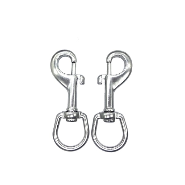 2-pack 3,14\" Tunga Marin Snaps, Nickelförkromad Zink med 1-1 T
