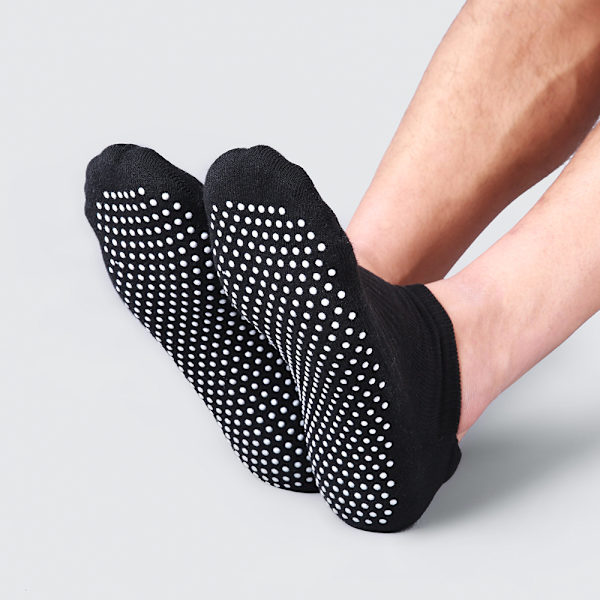 4-pack strumpor för kvinnor och män (4 par), yogastrumpor, pilatesstrumpor. A