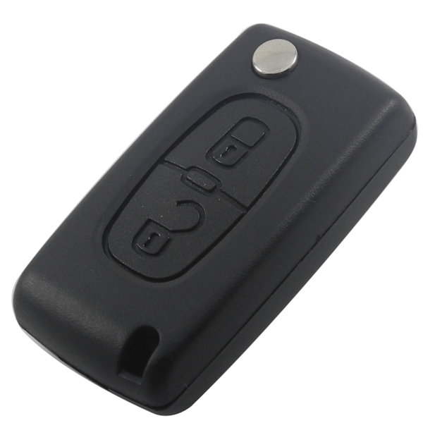 (CE0536) 2-painikkeinen auton avaimen kuori, yhteensopiva Citroen C4 C5 Peugeot 307 308 -avainten kanssa, kääntöavain