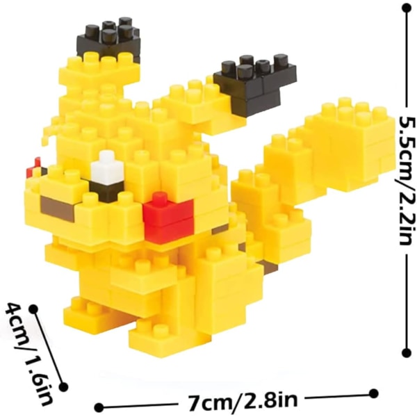 Tegneserie Byggeklosser 135 Deler 3D Puslespill Leke Mini Monster Blokksett Kit Gaver til Voksne og Barn Z