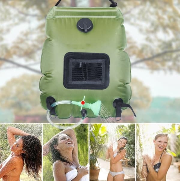 Solbruserpose, 20 liter, Camping, temperatur 45 °C, vandring,