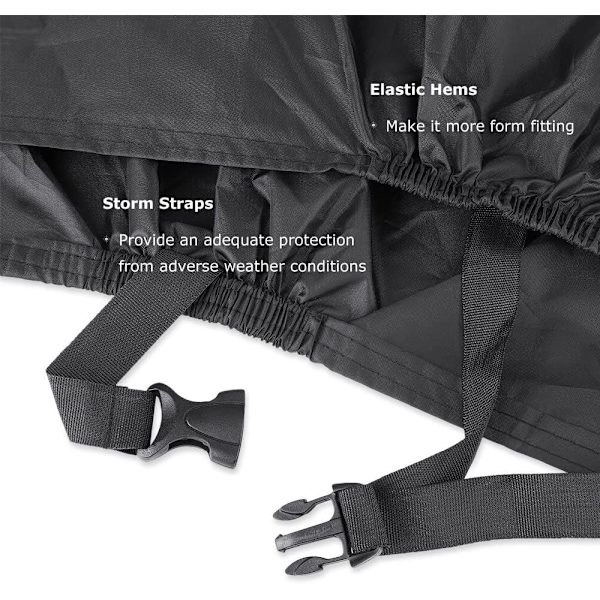 190x98x65cm, Pyörän suojus 26 tuumaa, 210T Nylon vedenpitävä polkupyörän suojus pölyltä, sateelta ja UV-säteilyltä suojaava Mo