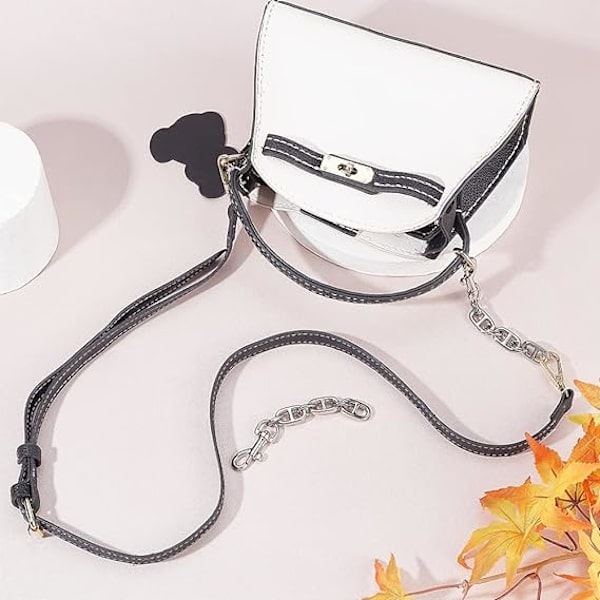 Liten väska förlängningskedjor legering plånbok kedjerem 12cm crossbody