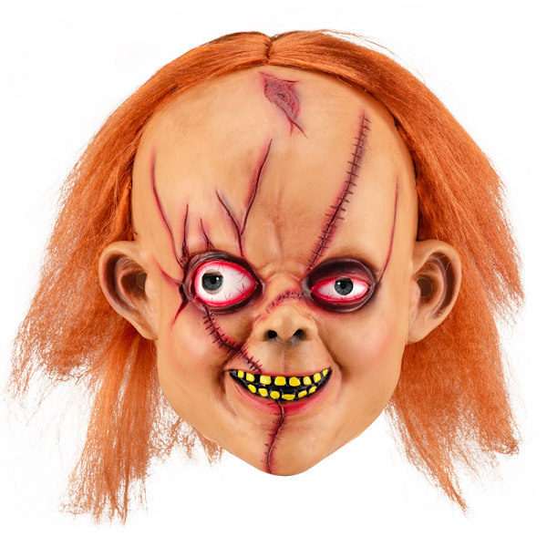 Halloween Maske Lille Rød Hætte Sjov Klovn Horror, Halloween Voksen Maske Latex Hovedbeklædning Devi