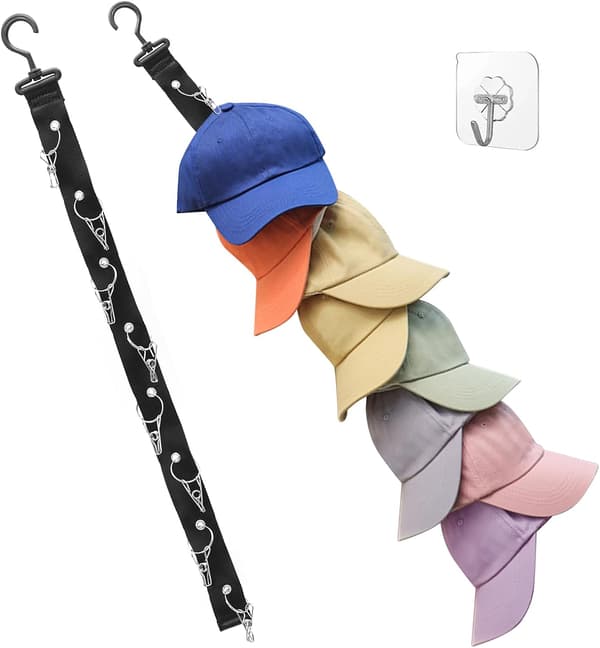 Cap Rack Cap Holder, 1 stk CapRack Cap Holder, Justerbar Over