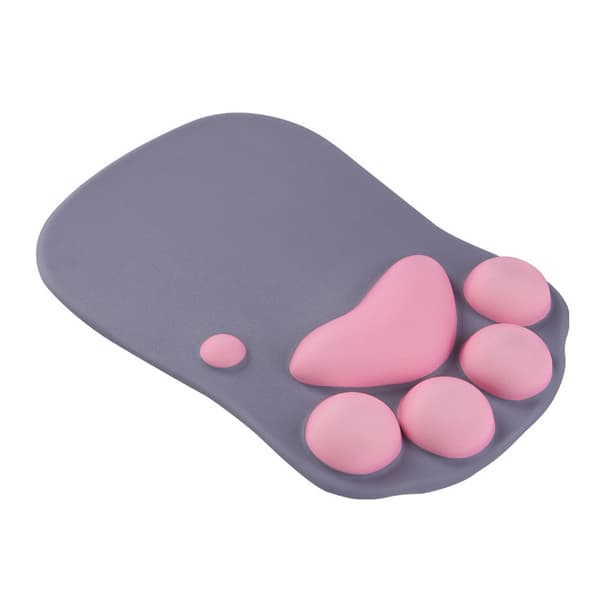 Musematte med håndleddsstøtte, ergonomisk musematte, Kawaii kattemus