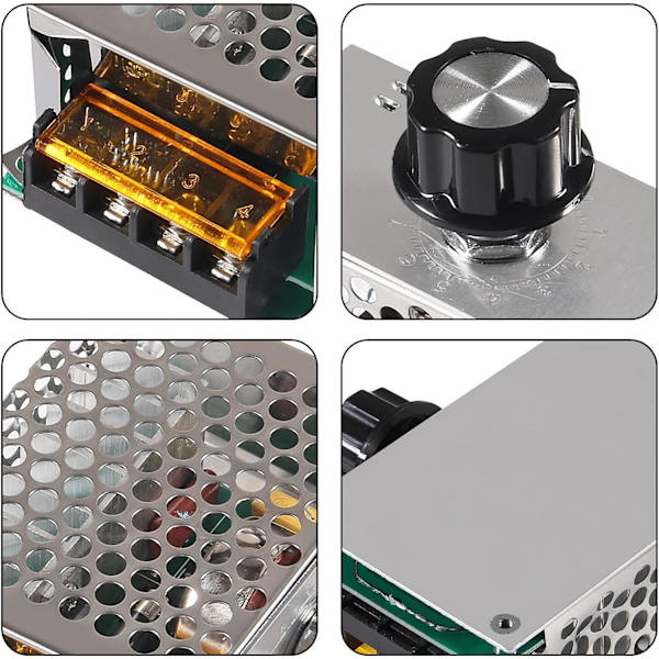 2-pack AC 220V 4000W högpresterande SCR elektronisk spänningsregulator